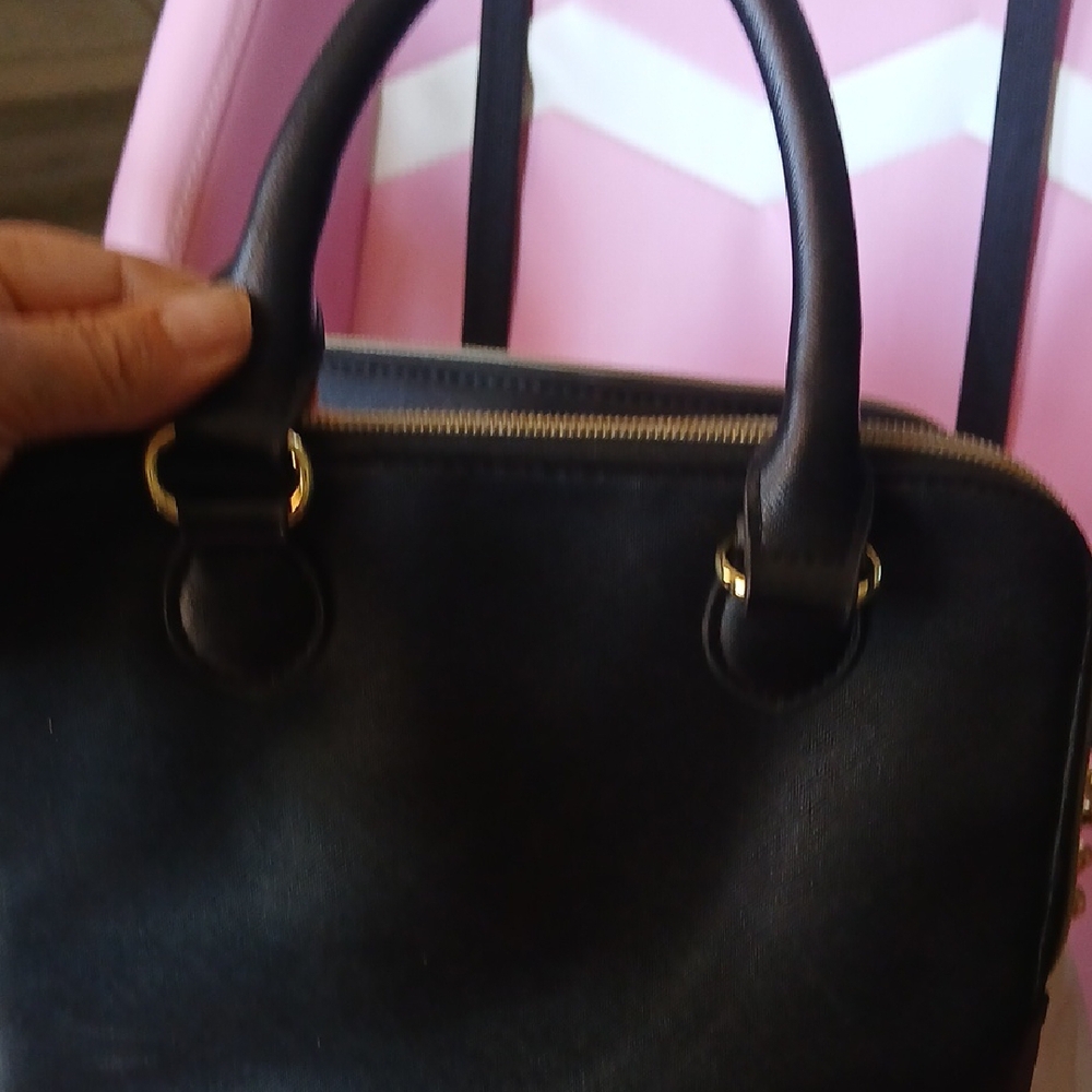 Betsey Johnson Black and White Satchel - Picture 12 of 14